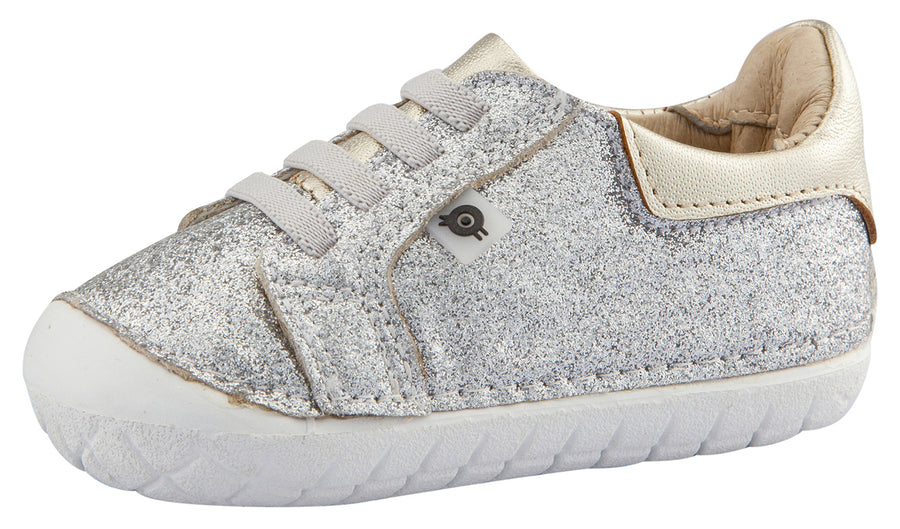 Old Soles Girl's Glamfull Pave Sneakers, Glam Argent