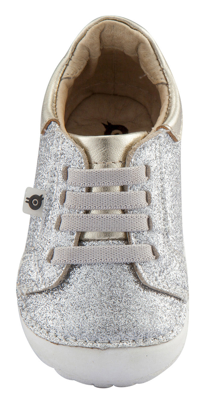 Old Soles Girl's Glamfull Pave Sneakers, Glam Argent