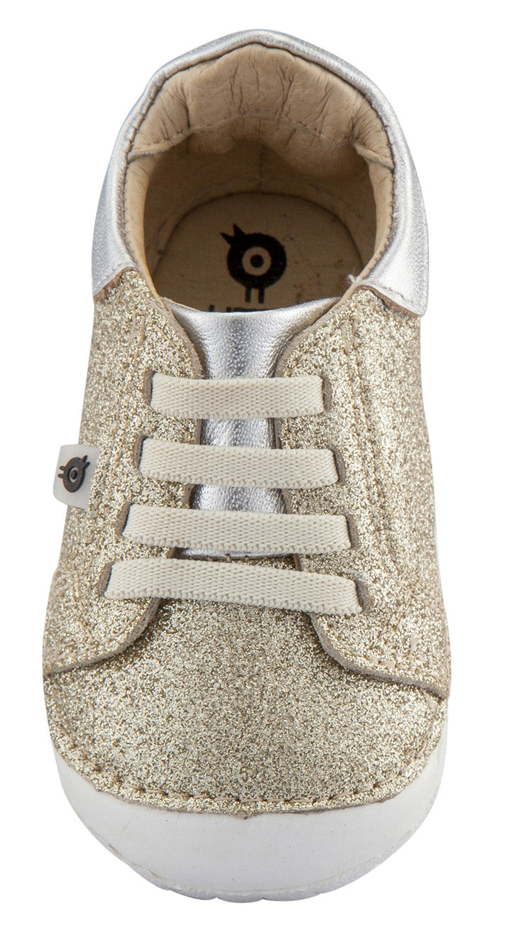 Old Soles Girl's and Boy's Glamfull Pave Sneakers, Glam Gold
