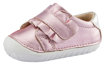 Old Soles Girl's Frill Pave Sneakers, Pink Frost/Silver