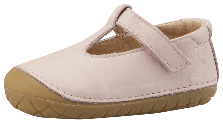 Old Soles Girl's T-2 Shoe, T-Strap, Powder Pink