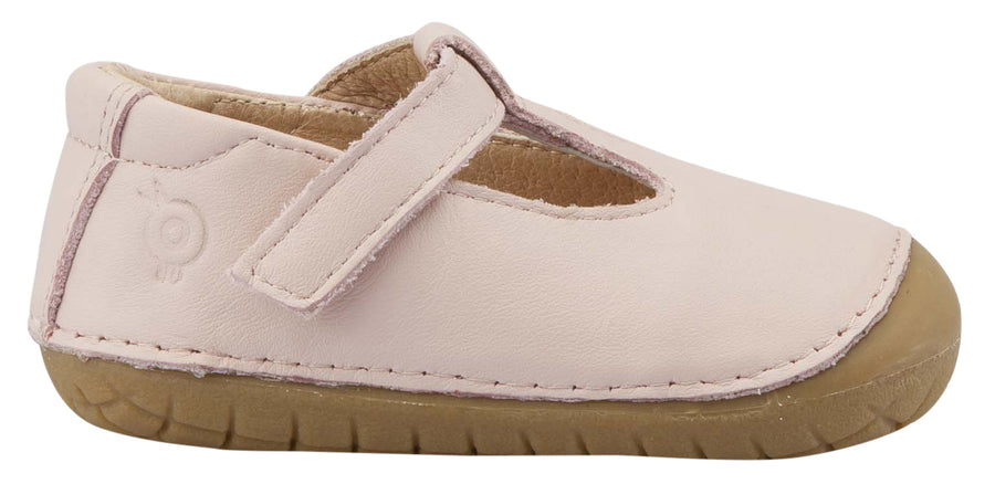 Old Soles Girl's T-2 Shoe, T-Strap, Powder Pink