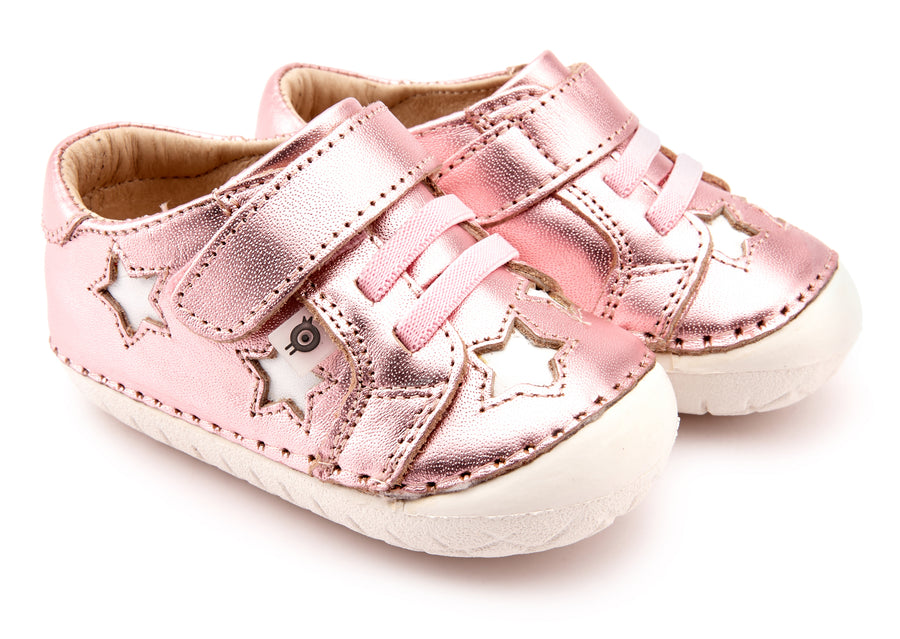 Old Soles Girl's 4045 Starey Pave Sneakers - Pink Frost/Snow