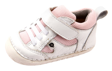 Old Soles Girl's 4047 Bru Pave Sneakers - Snow/Pink/Light Grey