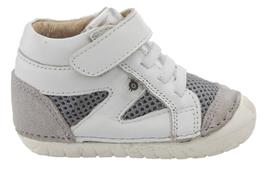 Old Soles Boy's & Girl's 4049 Pave Squad Sneakers - Snow/Light Grey/Mesh Silver