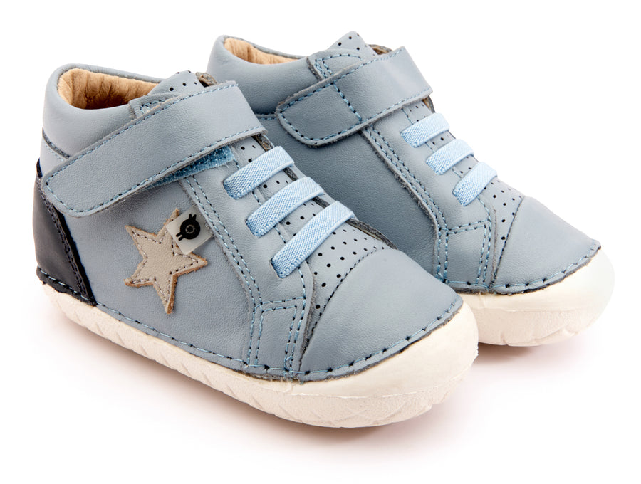 Old Soles Girl's & Boy's Champster Pave Shoes - Dusty Blue/Navy/Gris