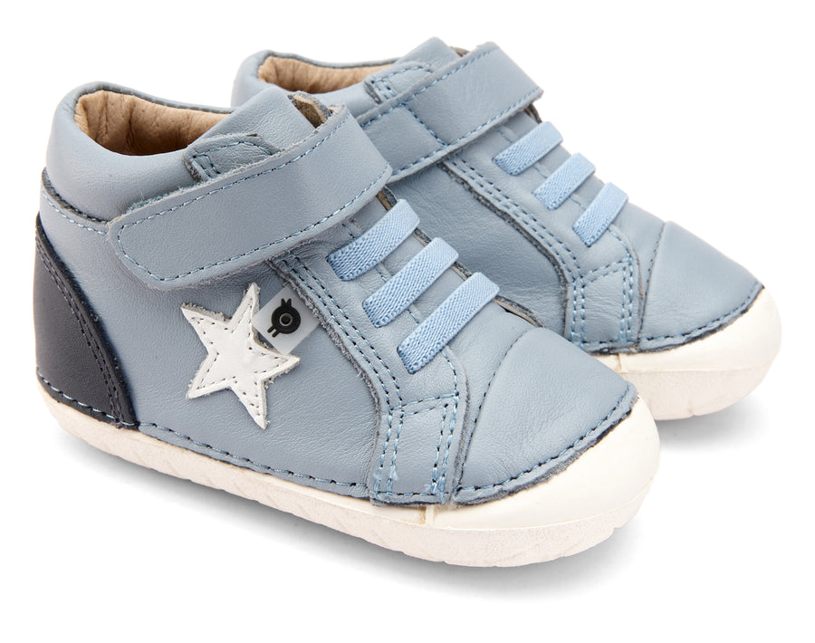 Old Soles Boy's and Girl's Champster Pave Shoes - Dusty Blue/Navy/Snow
