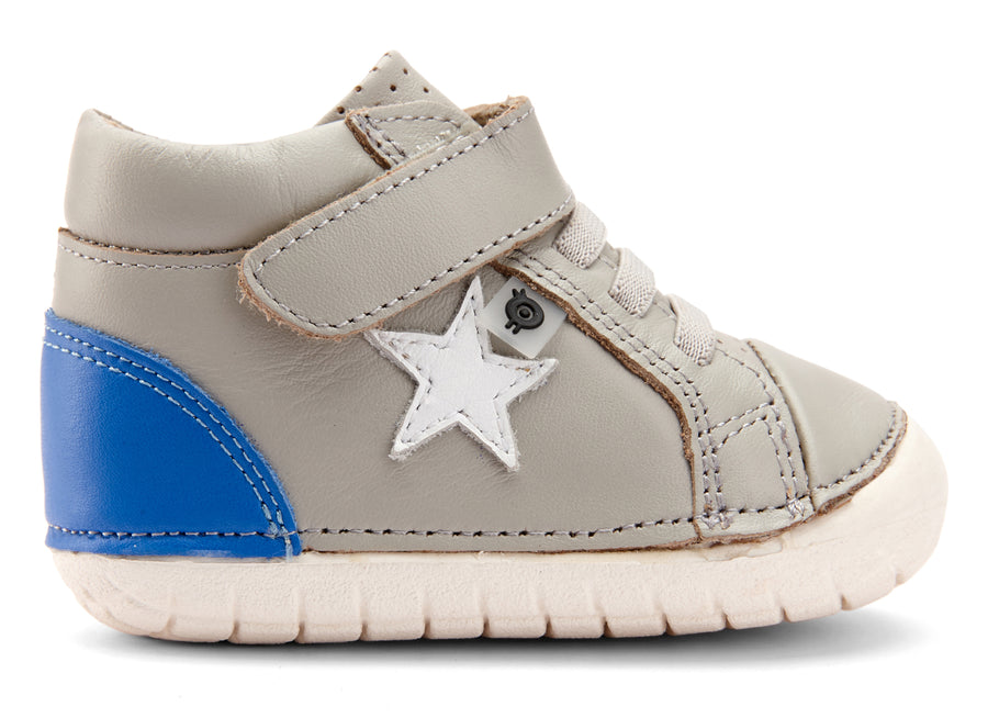 Old Soles Boy's and Girl's Champster Pave Shoes - Gris/Neon Blue/Snow