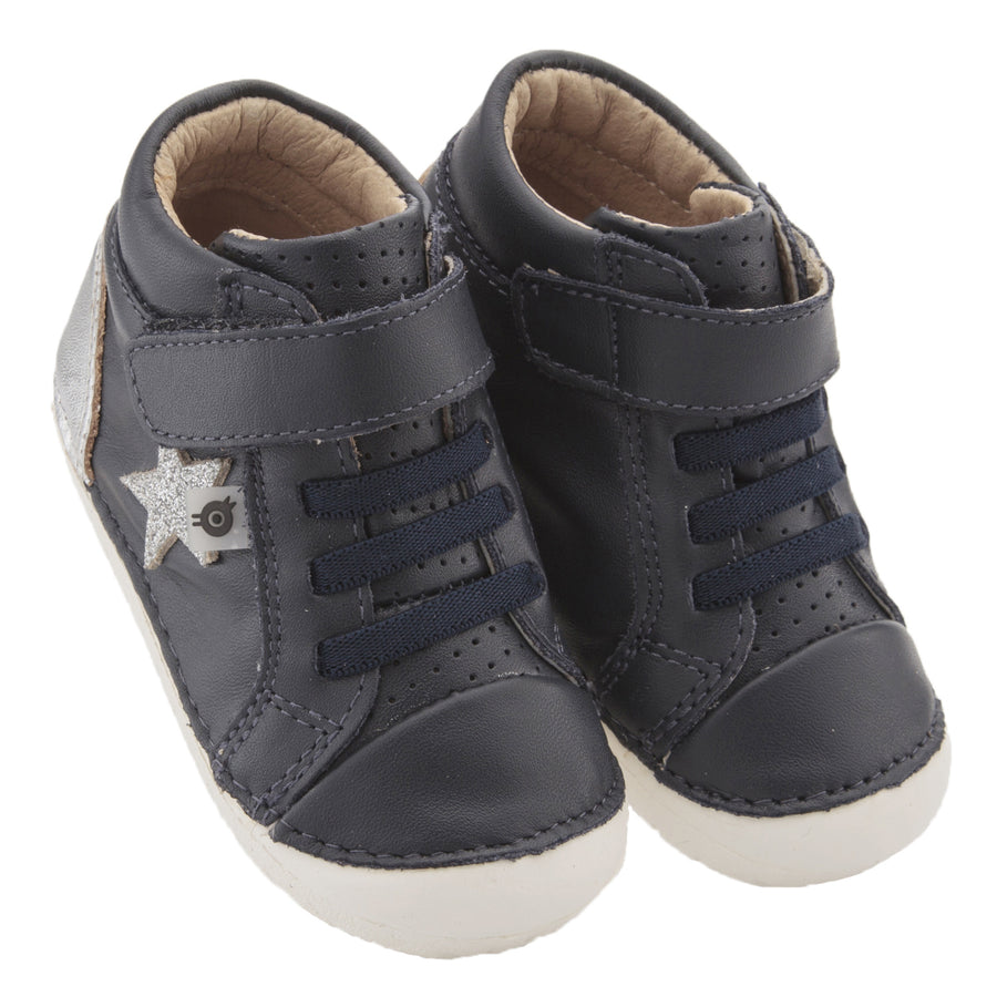 Old Soles Boy's & Girl's Champster Pave Shoes - Navy/Silver/Glam Argent