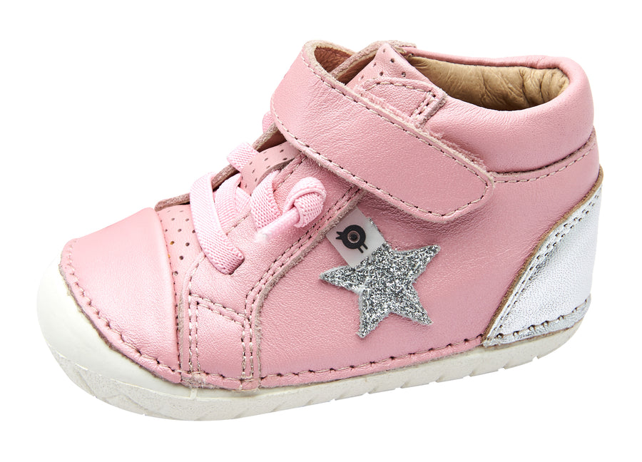 Old Soles Girl's 4051 Champster Pave Sneakers - Pearlised Pink/Silver/Glam Argent