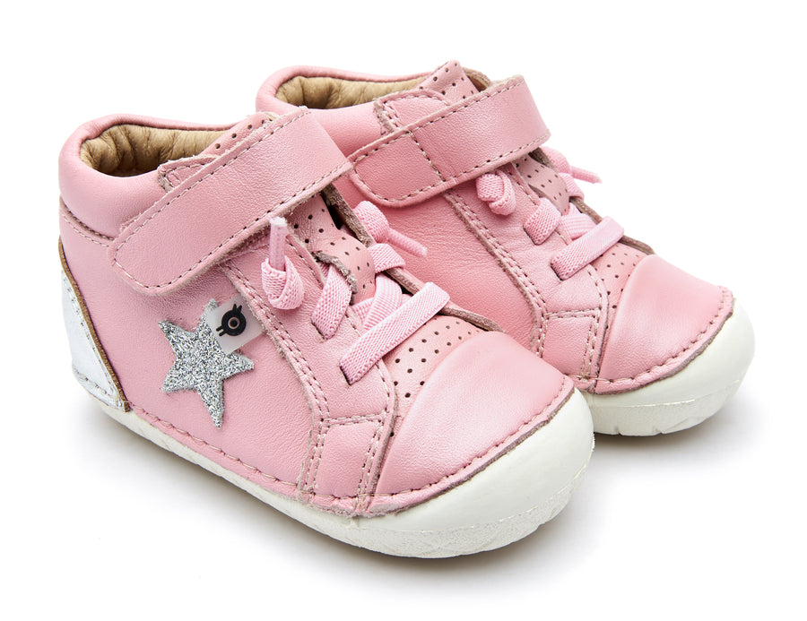 Old Soles Girl's 4051 Champster Pave Sneakers - Pearlised Pink/Silver/Glam Argent