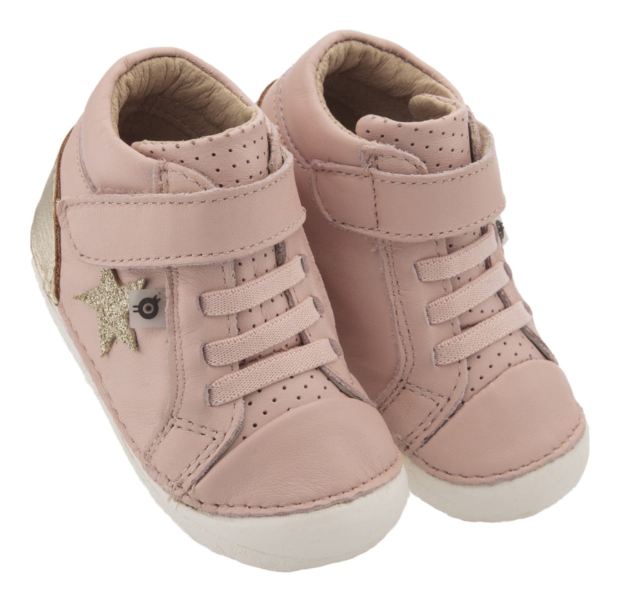 Old Soles Girl's Champster Pave Shoes - Powder Pink/Gold/Glam Gold