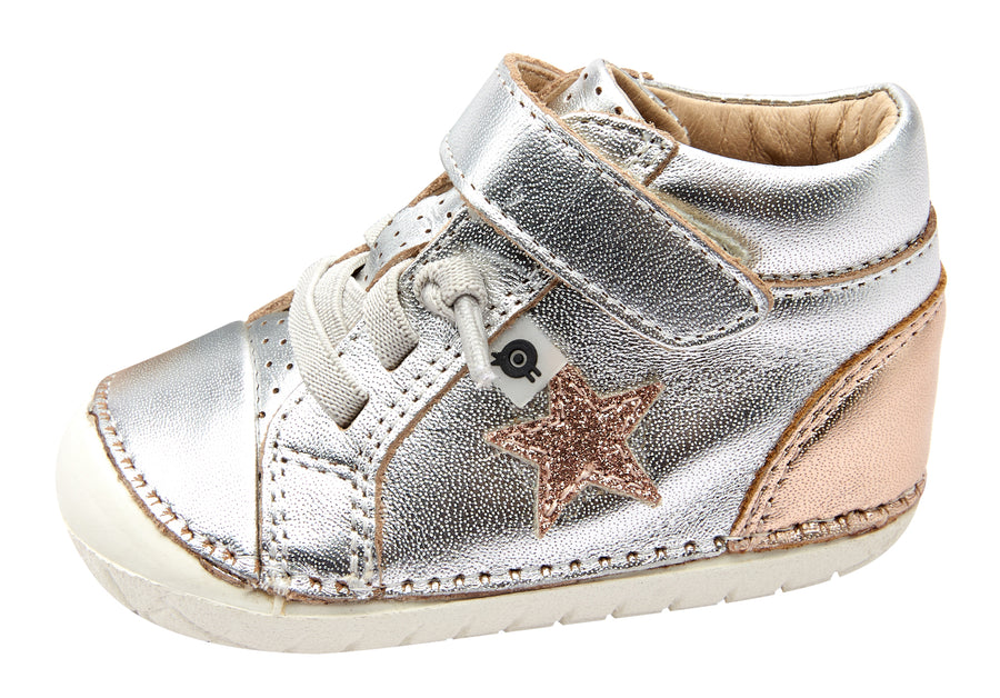 Old Soles Girl's 4051 Champster Pave Sneakers - Silver/Copper/Glam Copper