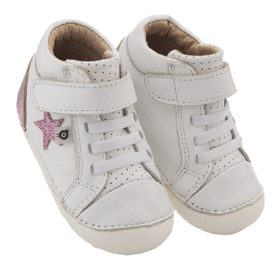 Old Soles Girl's Champster Pave Shoes - Snow/Pink Frost/Glam Pink