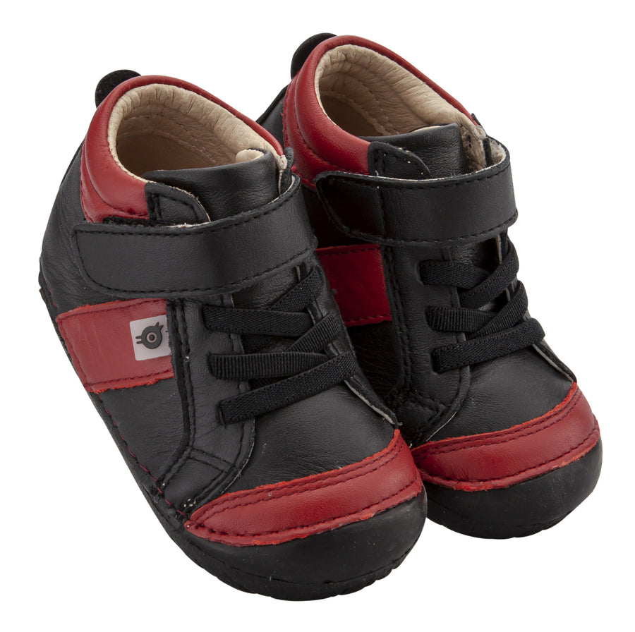 Old Soles Girl's & Boy's 4055 Line Pave Sneakers - Black/Red