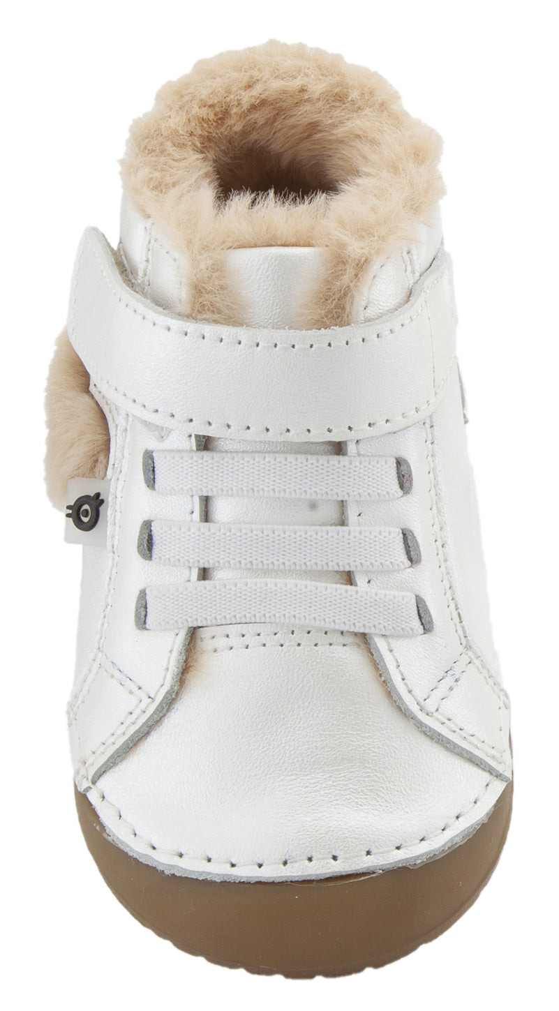 Old Soles With Love Pave Heart Sneaker Booties - Nacardo Blanco