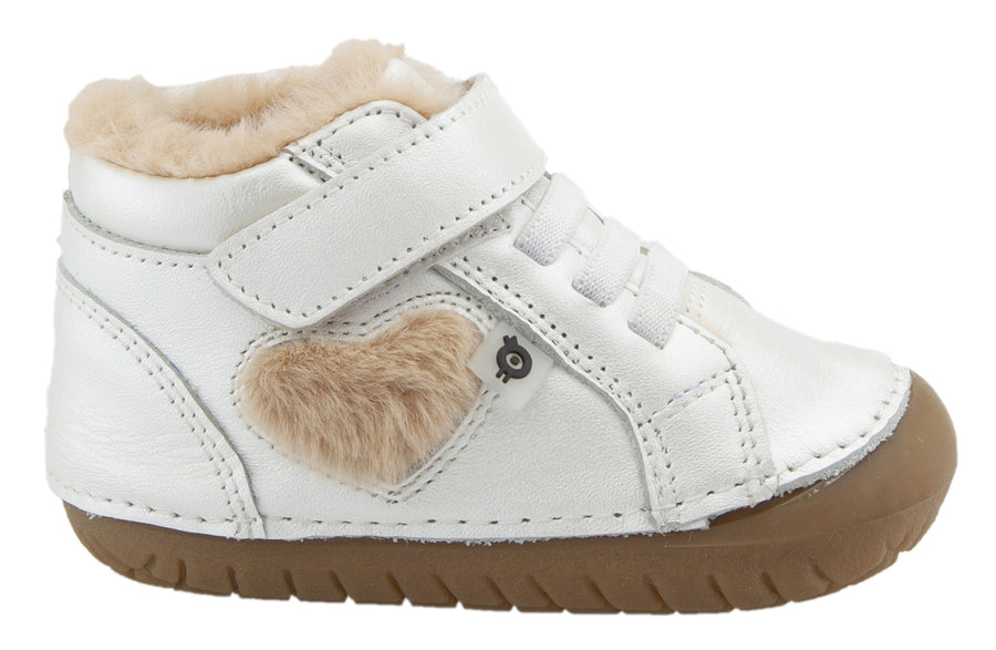 Old Soles With Love Pave Heart Sneaker Booties - Nacardo Blanco