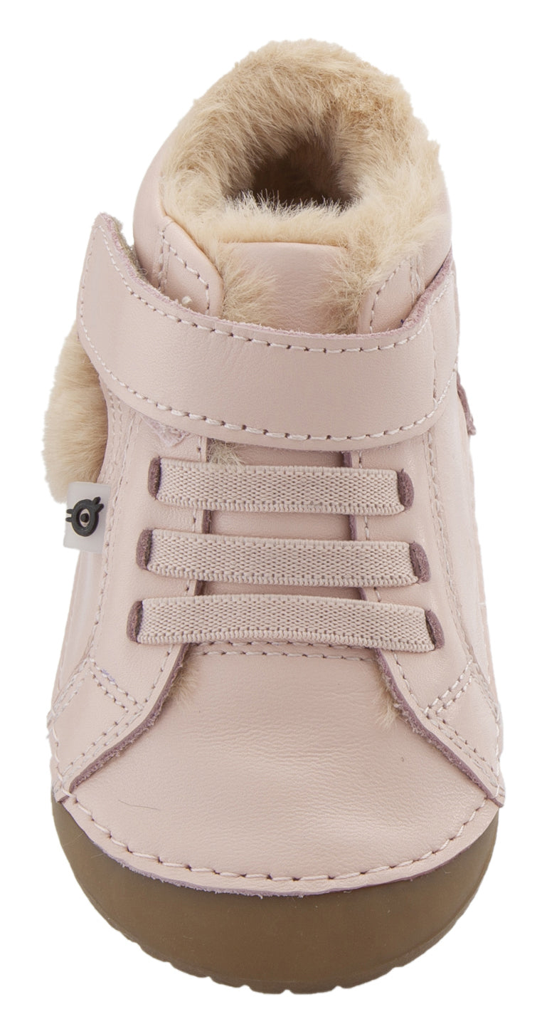 Old Soles With Love Pave Heart Sneaker Booties - Powder Pink