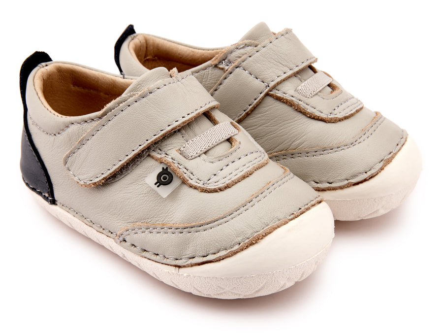 Old Soles Boy's 4066 Caramba Shoes - Gris/Navy/White Sole