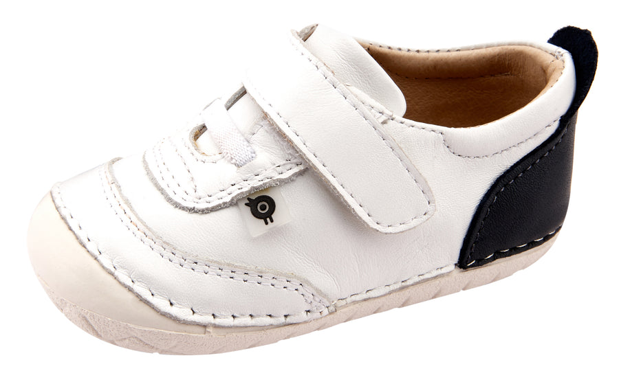 Old Soles Boy's and Girl's 4066 Caramba Shoes - Snow/Navy