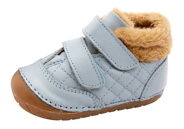 Old Soles Boy's & Girl's 4069 Quilty Bear Pave Sneaker Booties - Dusty Blue