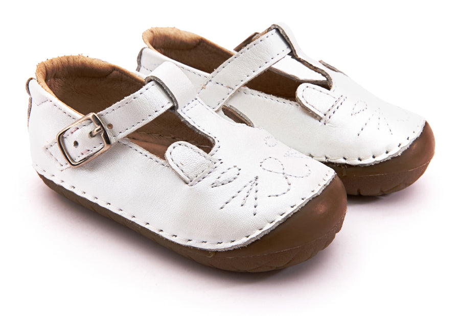 Old Soles Girl's 4071 Cutesy Pave Shoe - Nacardo Blanco