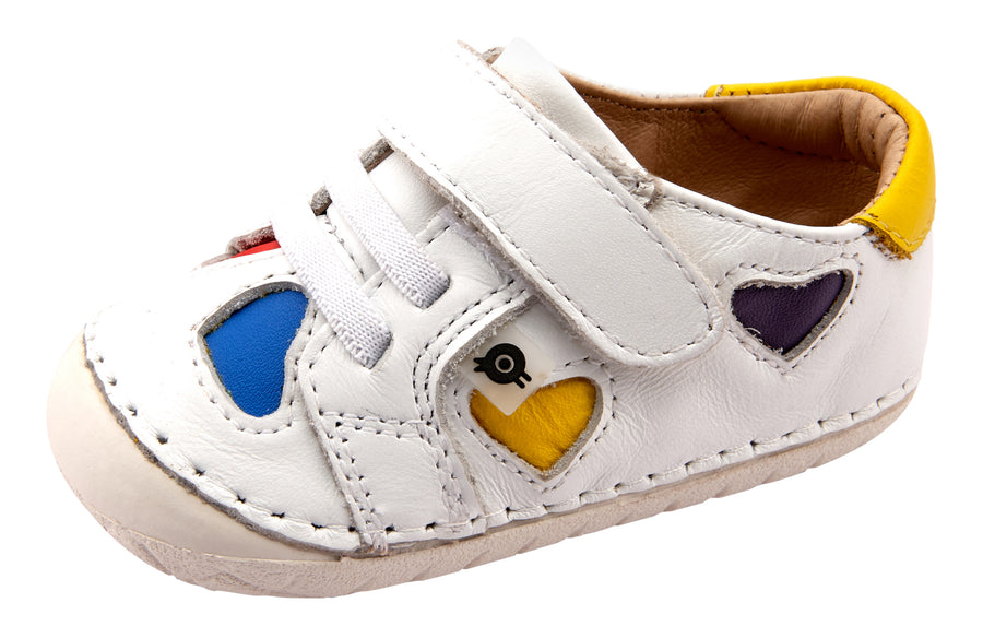 Old Soles Girl's 4076 Hearty Pave Shoes - Snow/Bright Red/Lavender/Sunflower/Neon Blue