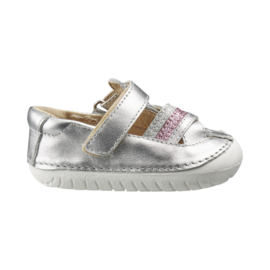 Old Soles Girl's 4077 Tri Pave Shoes - Silver/Glam Argent/Glam Pink/Silver