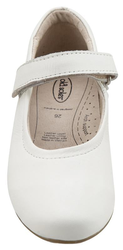 Old Soles Girl's Brule Sista White Leather Mary Janes