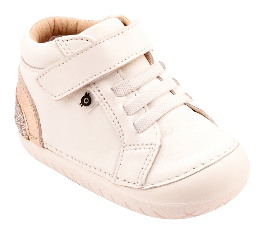 Old Soles Girl's 4091 Rainbow Champster Casual Shoes - Snow / Copper