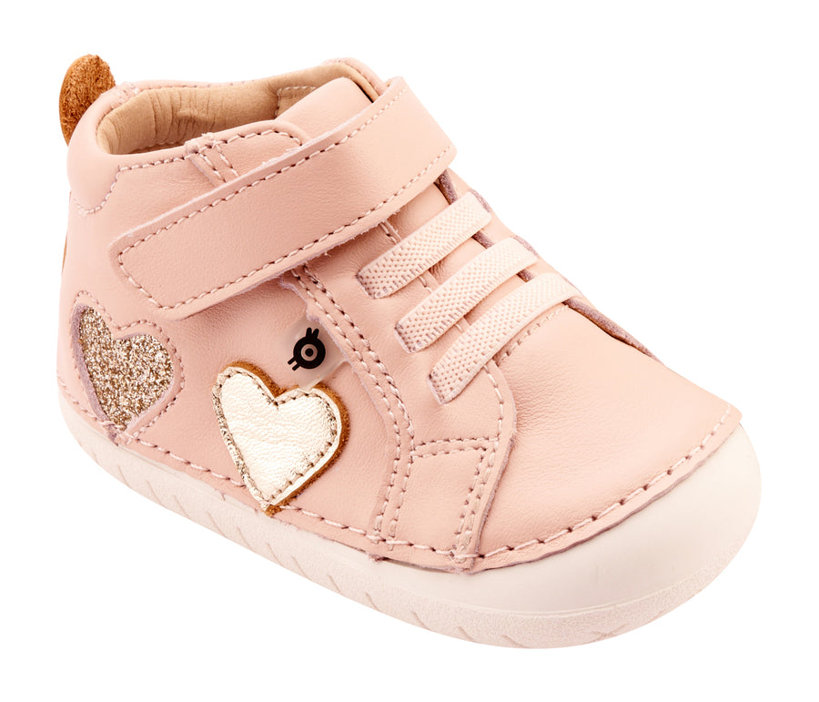 Old Soles Girl's 4097 Harper Pave Casual Shoes - Powder Pink / Gold / Glam Gold
