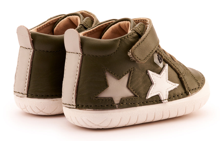 Old Soles Boy's 4098 Starstar Pave Casual Shoes - Militare / Snow / Gris
