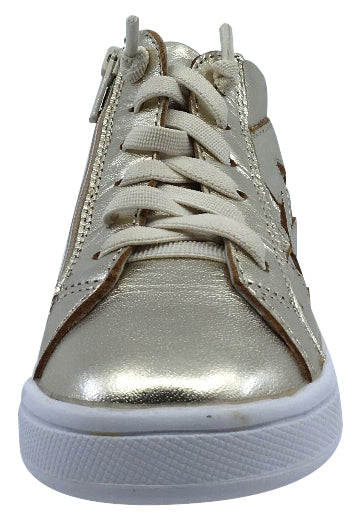 Old Soles Girl's and Boy's Star Gold Hightop Elastic Laces