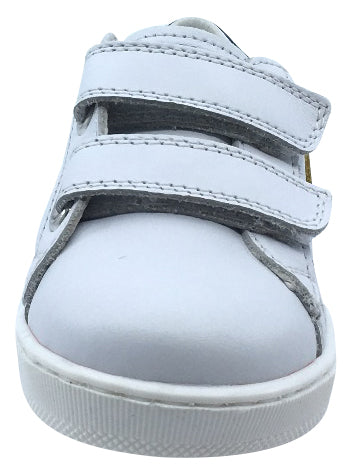Falcotto Boy's and Girl's Team Fashion Sneakers, White-Light Blue