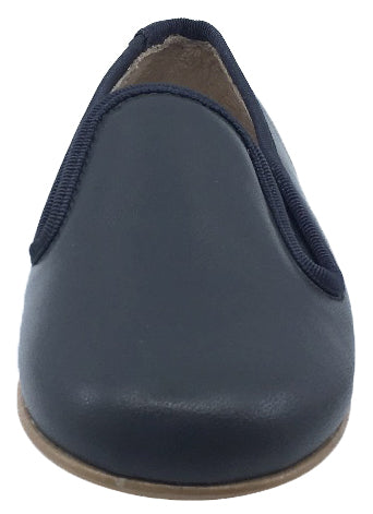 Hoo Shoes Smoking Loafer, Dark Charcoal Leather