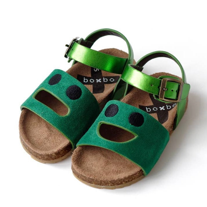 Boxbo Girl's Wistiti Sandals, Emerald Green