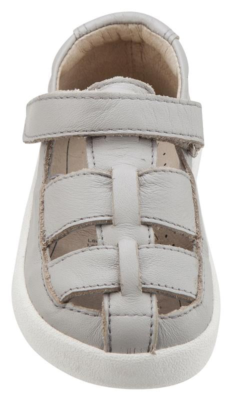 Old Soles Boy's and Girl's Oliver Grey Leather Fisherman Sneaker Shoe Sandal