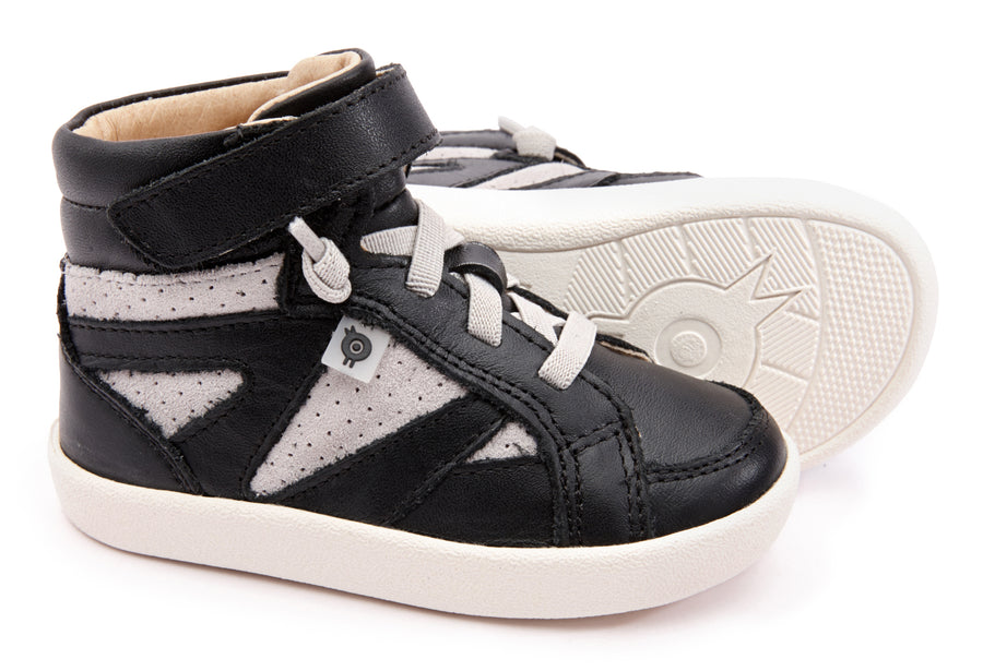 Old Soles Girl's & Boy's New Leader Sneakers - Black/Grey Suede