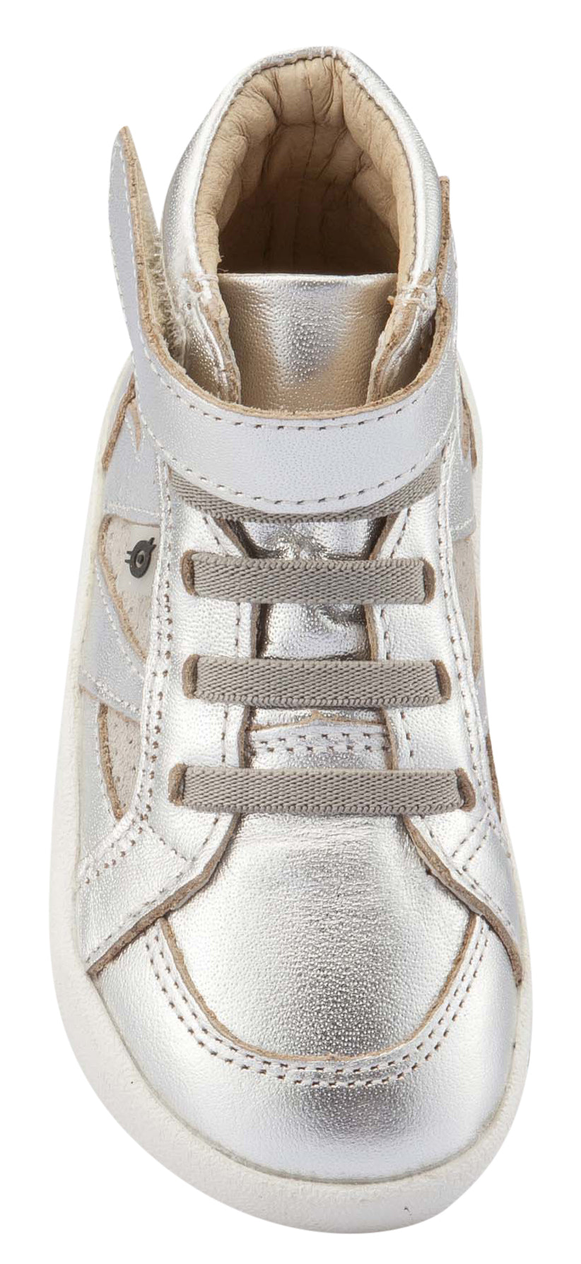 Old Soles Girl's & Boy's New Leader Sneakers, Silver / Grey Suede