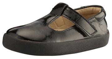Old Soles Girl's Tod - T Strap Shoes, Black Patent
