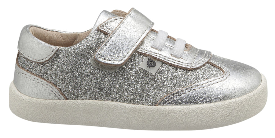 Old Soles Boy's and Girl's Glam Sneakers, Glam Argent / Silver