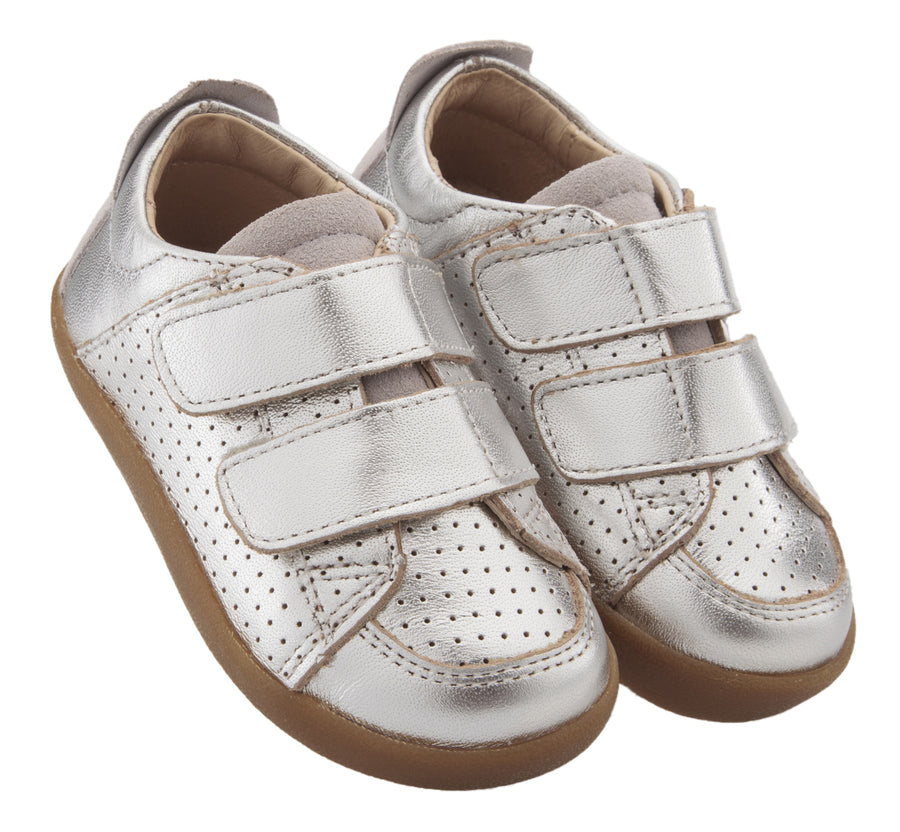 Old Soles Boy's & Girl's 5062 Double Dash Sneakers - Silver/Grey Suede