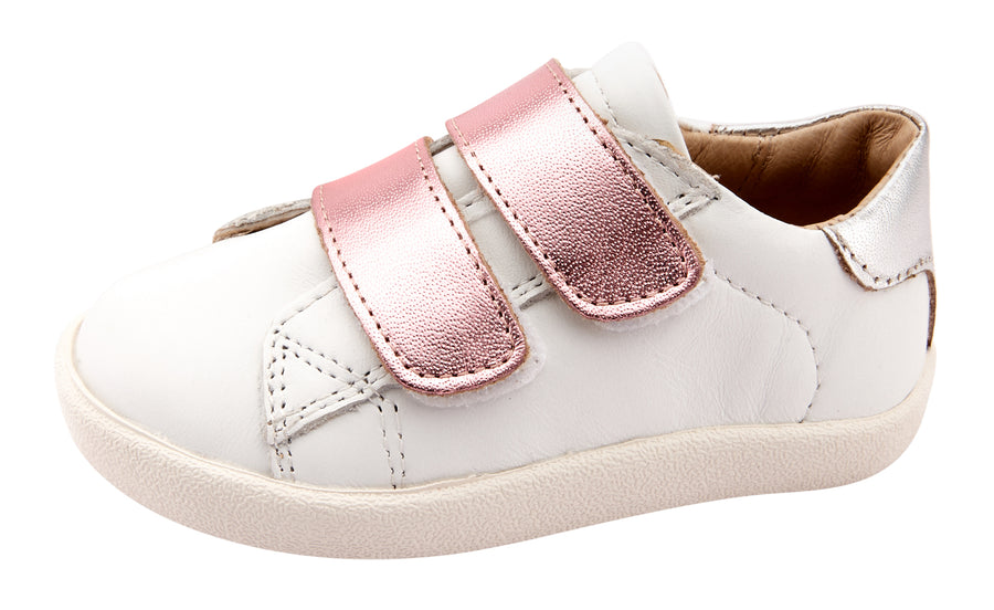 Old Soles Girl's 5066 Chime Shoe Sneakers - Snow/Silver/Pink Frost