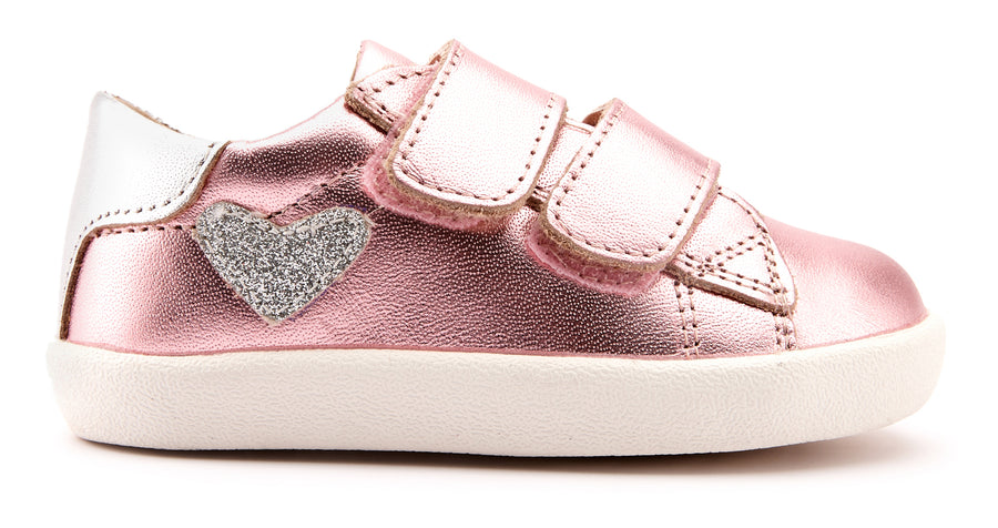 Old Soles Girl's 5067 The Beat Sneakers - Pink Frost/Silver/Glam Argent