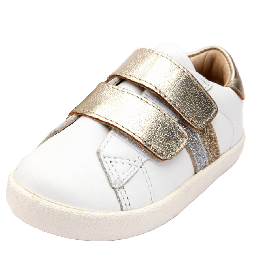Old Soles Girl's Sport Glam Shoes, Snow/Gold/Glam Gold/Glam Argent