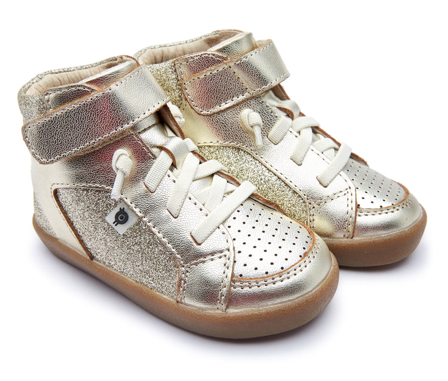 Old Soles Girl's 5072 Spartan Sneakers - Gold/Glam Gold
