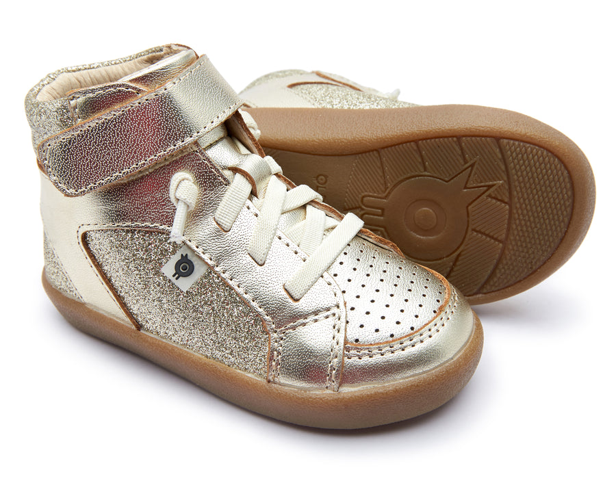 Old Soles Girl's 5072 Spartan Sneakers - Gold/Glam Gold