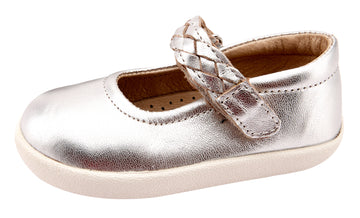 Old Soles Girl's 5075 Miss Plat Shoes - Silver