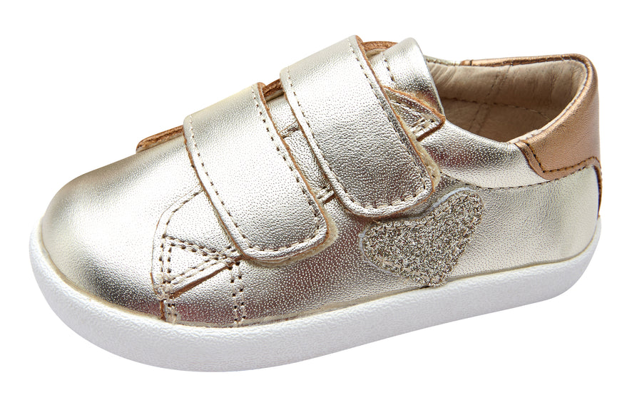 Old Soles Girl's 5076 The Drum Sneakers - Gold/Old Gold/Glam Gold