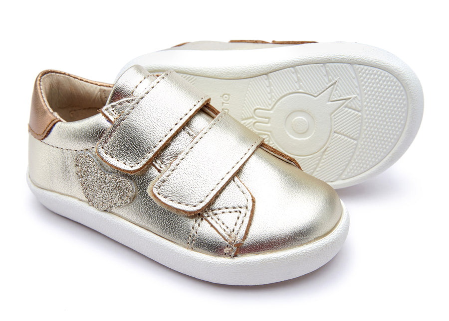 Old Soles Girl's 5076 The Drum Sneakers - Gold/Old Gold/Glam Gold